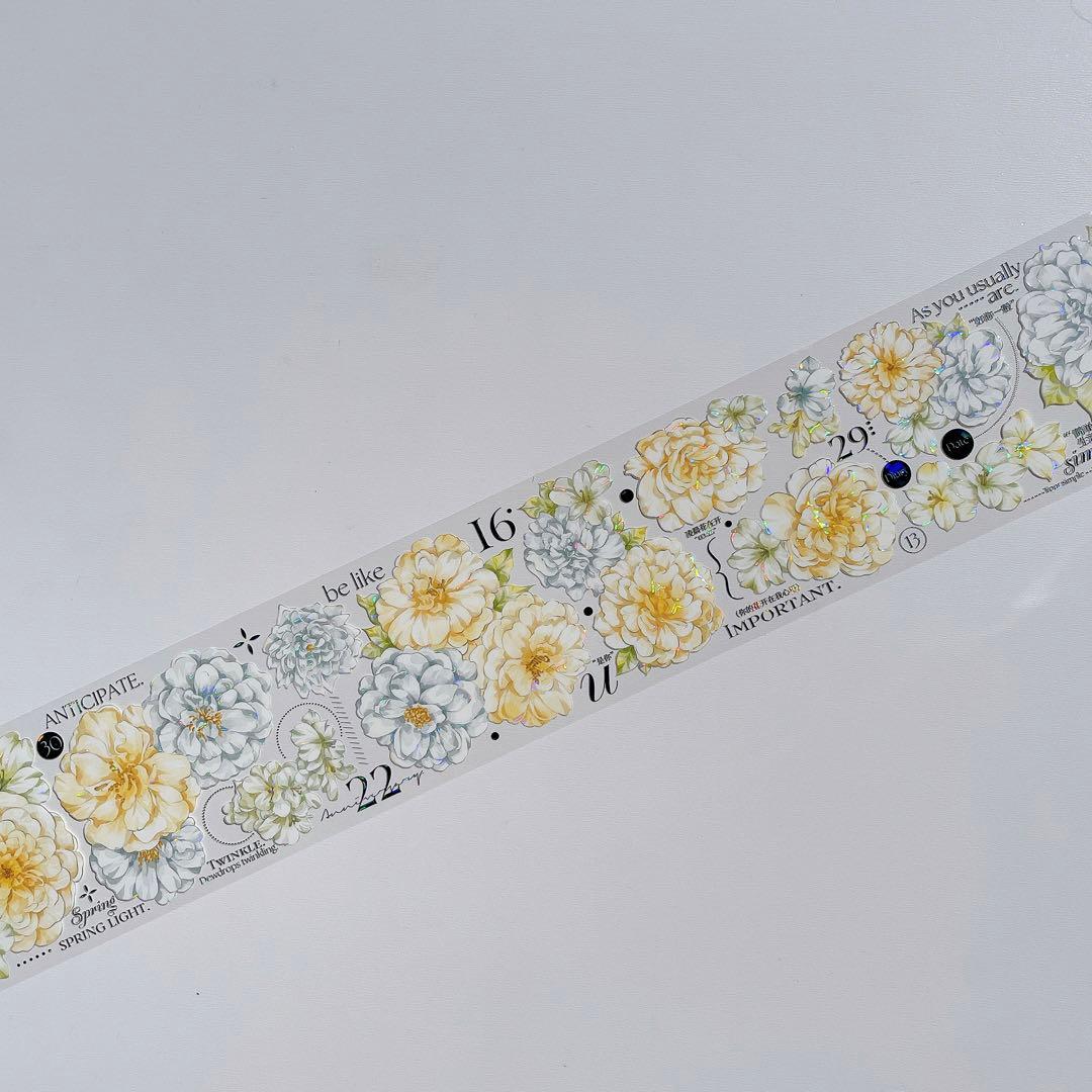 【M-531】 在野集&hoshi奶芙　春和花野　1ループ　マステ切り売り