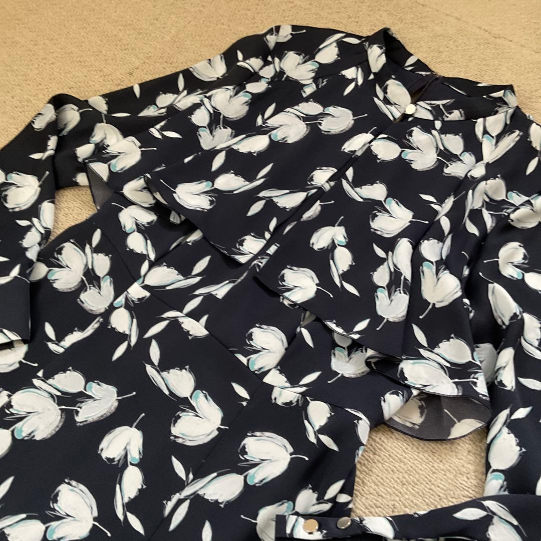 アナイ　ネイビー 花柄 ロングドレス　ワンピース