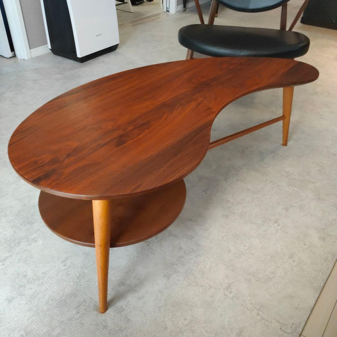 【オイル塗装】CIVILリビングテーブル(ウォールナット＋オーク)柏木工