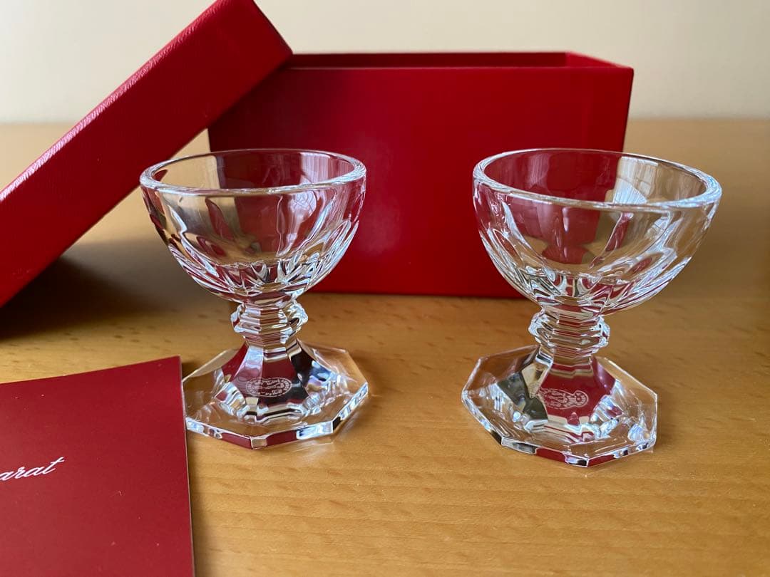 の*ん様 美品【バカラ/Baccarat】アルクール エッグスタンド ペア