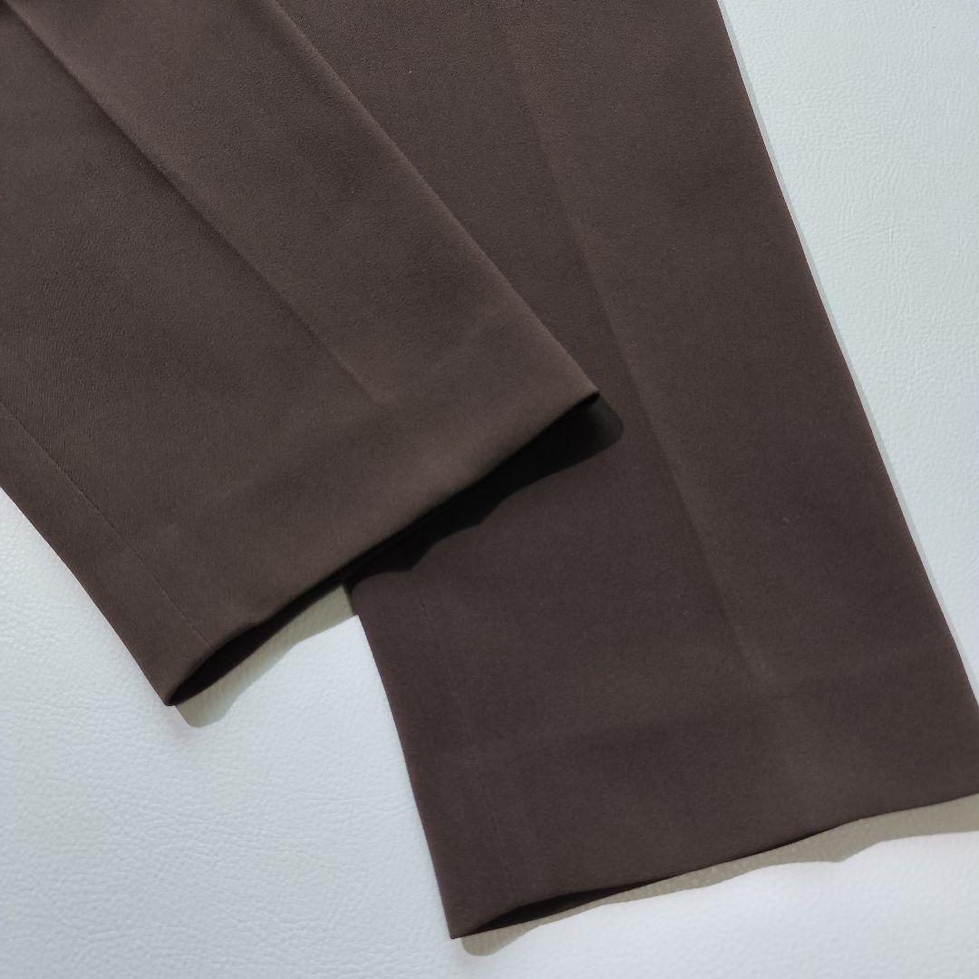 PLST プラステ トリアセブレンド セットアップ パンツスーツ ブラウン S