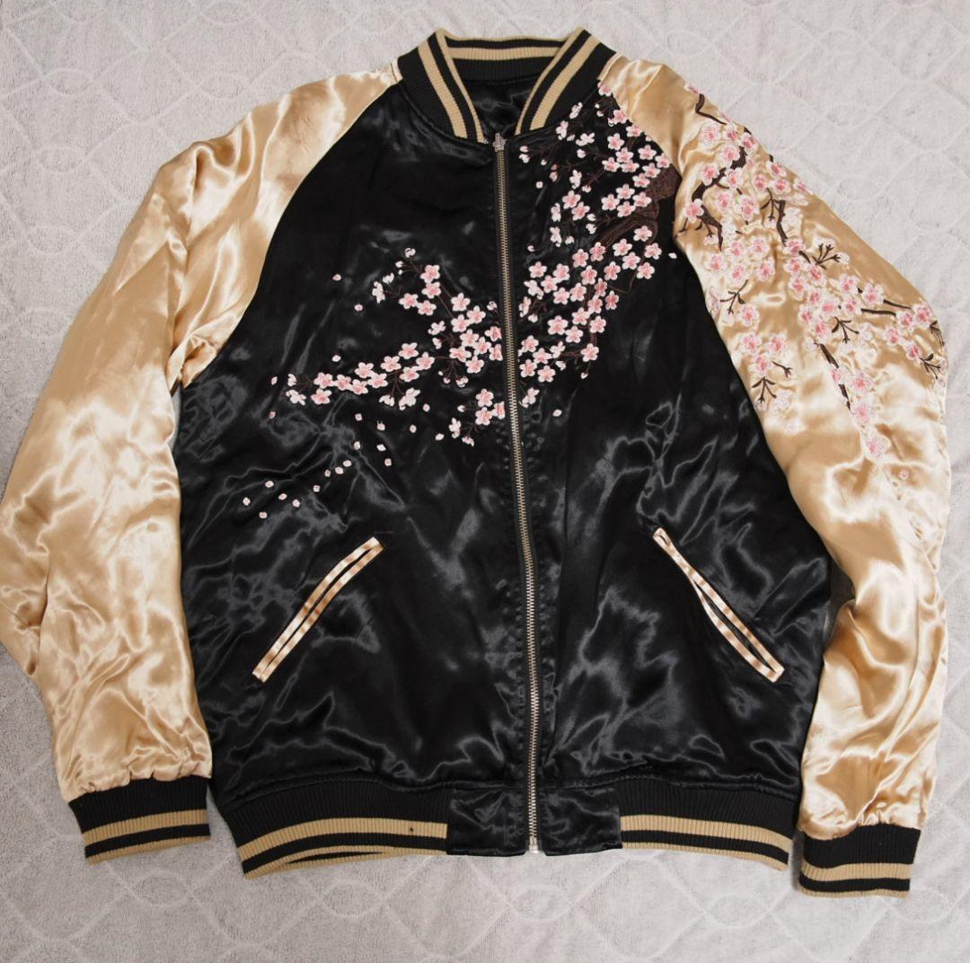 A*A様 絡繰魂粋　スカジャン　M リバーシブル　花の慶次　和柄　刺繍