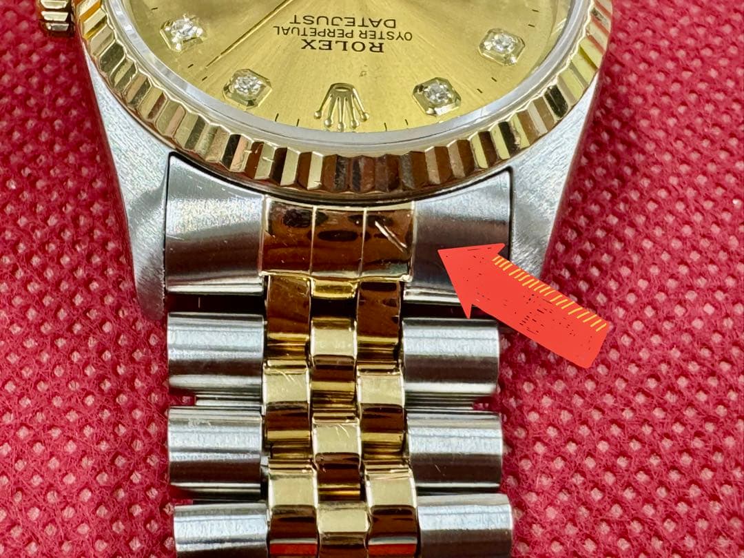 ROLEX デイトジャストコンビ10pダイヤ　メンズ36mm
