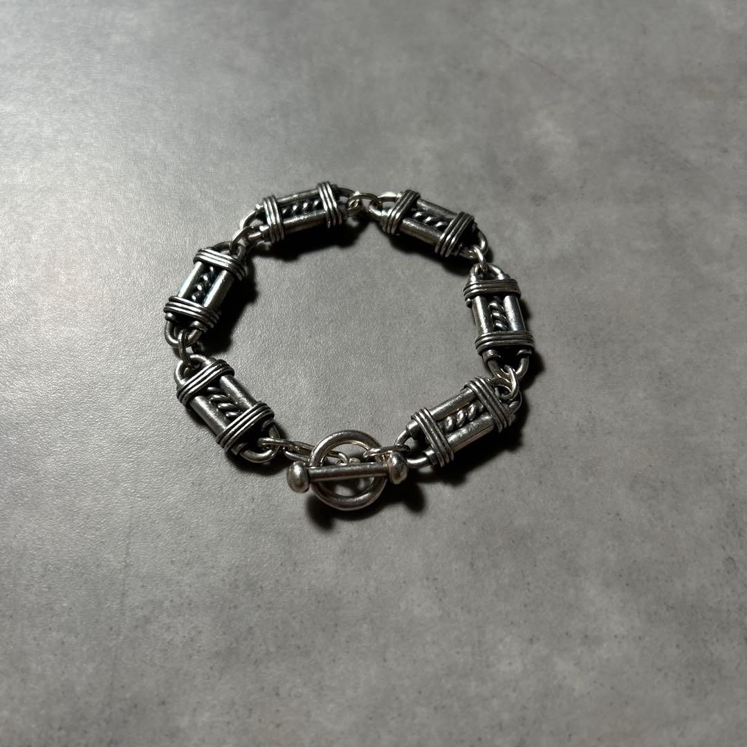 【NA】ヴィンテージ メキシコ製 ブレスレット シルバー925シェーヌダンクル型