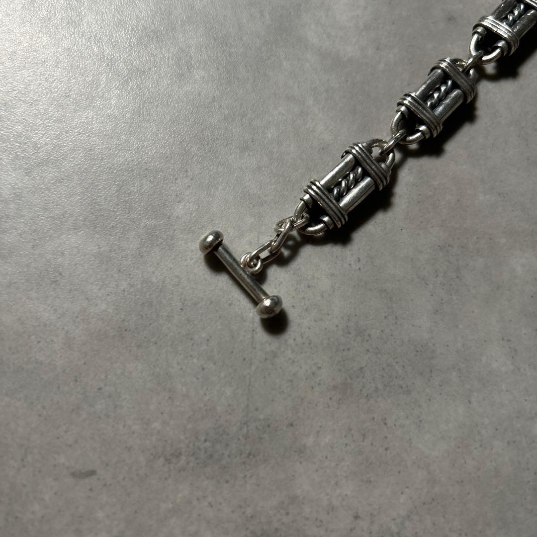 【NA】ヴィンテージ メキシコ製 ブレスレット シルバー925シェーヌダンクル型