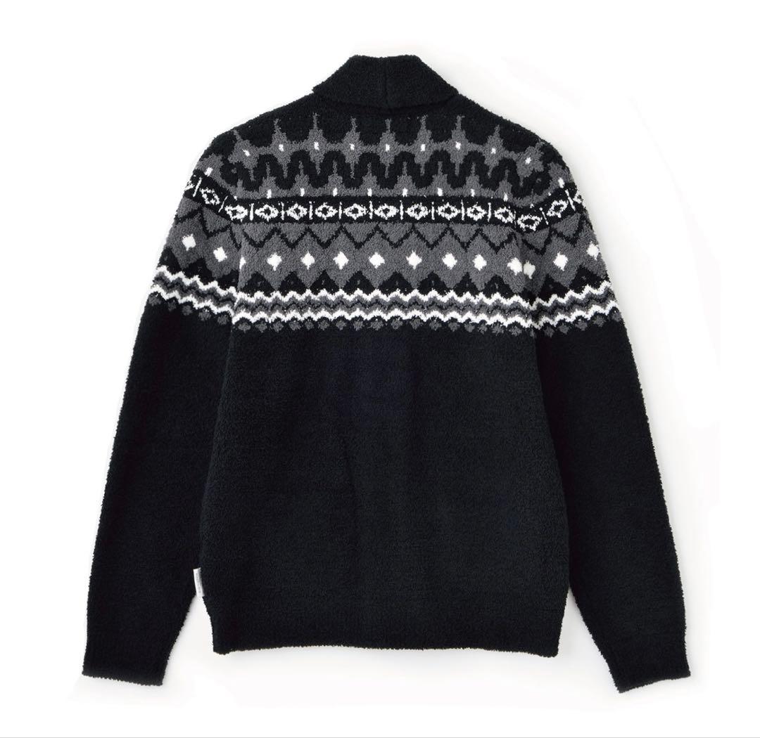 kashwere JACQUARD CARDIGAN Mサイズ グレー