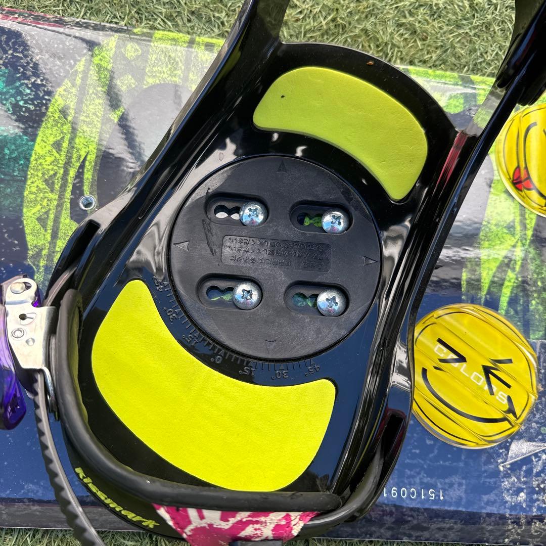 キスマークCITYCORAL 151 スノーボードセット RIDEバインディング