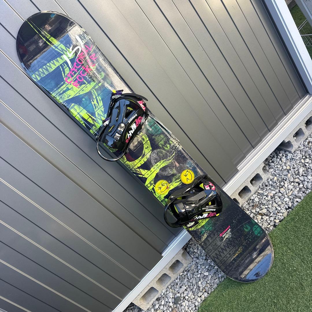 キスマークCITYCORAL 151 スノーボードセット RIDEバインディング