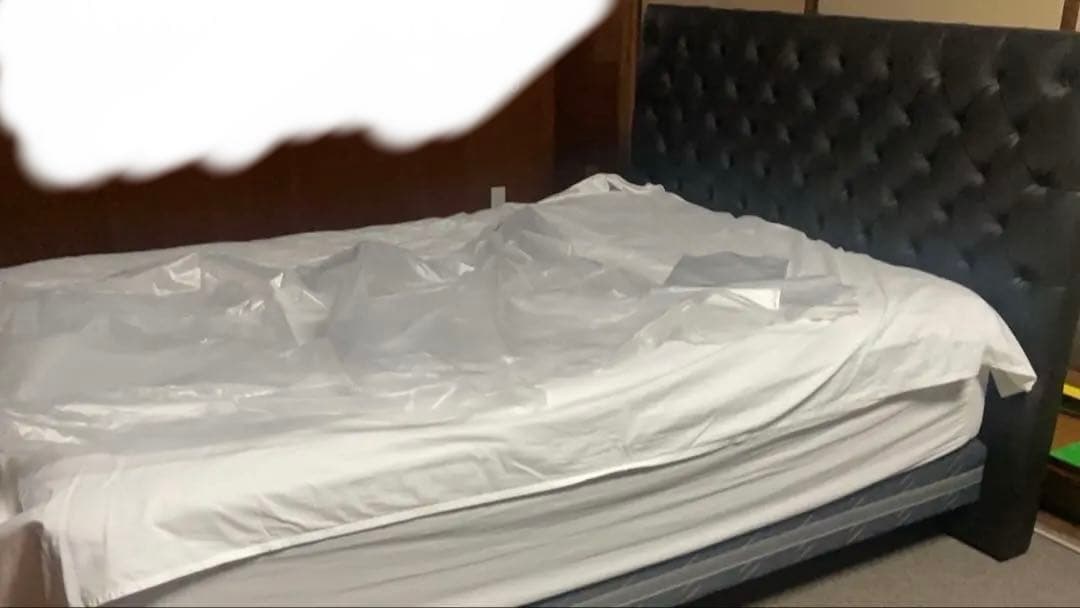 シモンズベッド GROSEILLE グロゼーユ 本革張り　ベッドボード