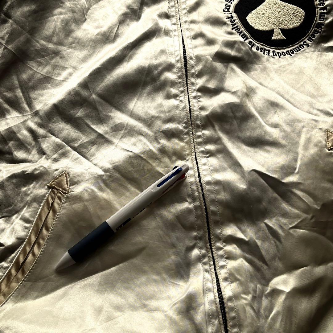 Schott ショット別珍　龍　刺繍　 リバーシブル　サテン　 スカジャン　M