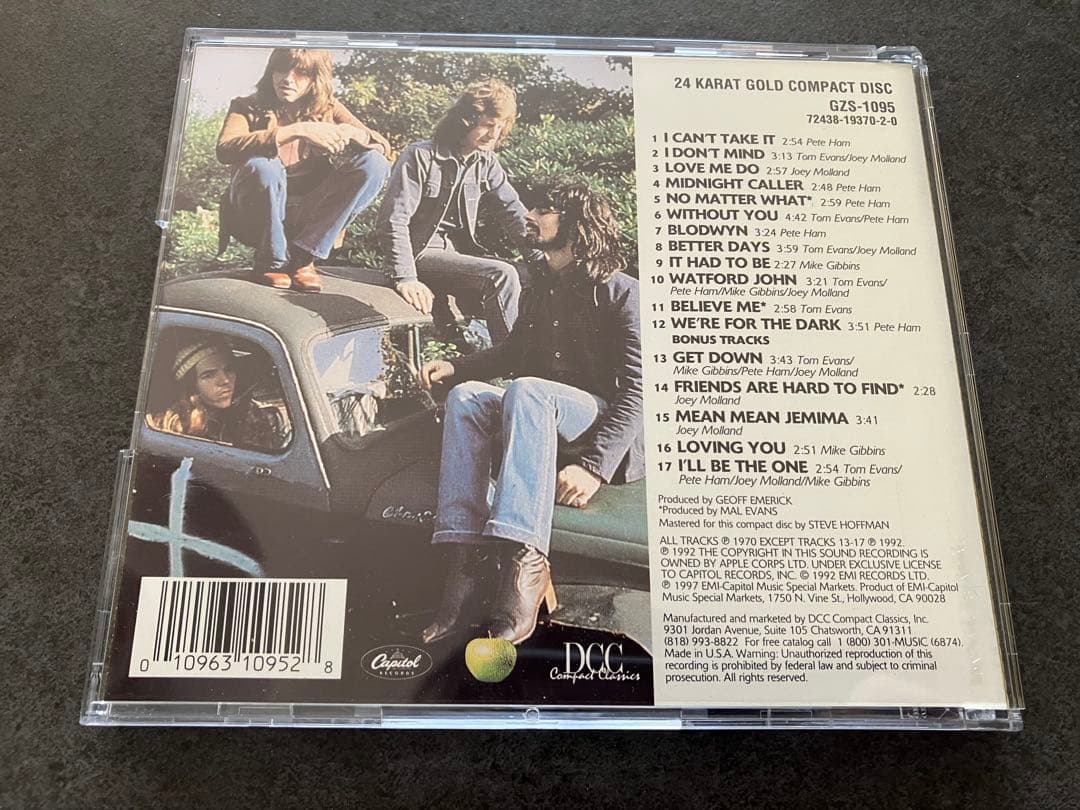 洋楽 Badfinger No Dice 24K Gold Disc