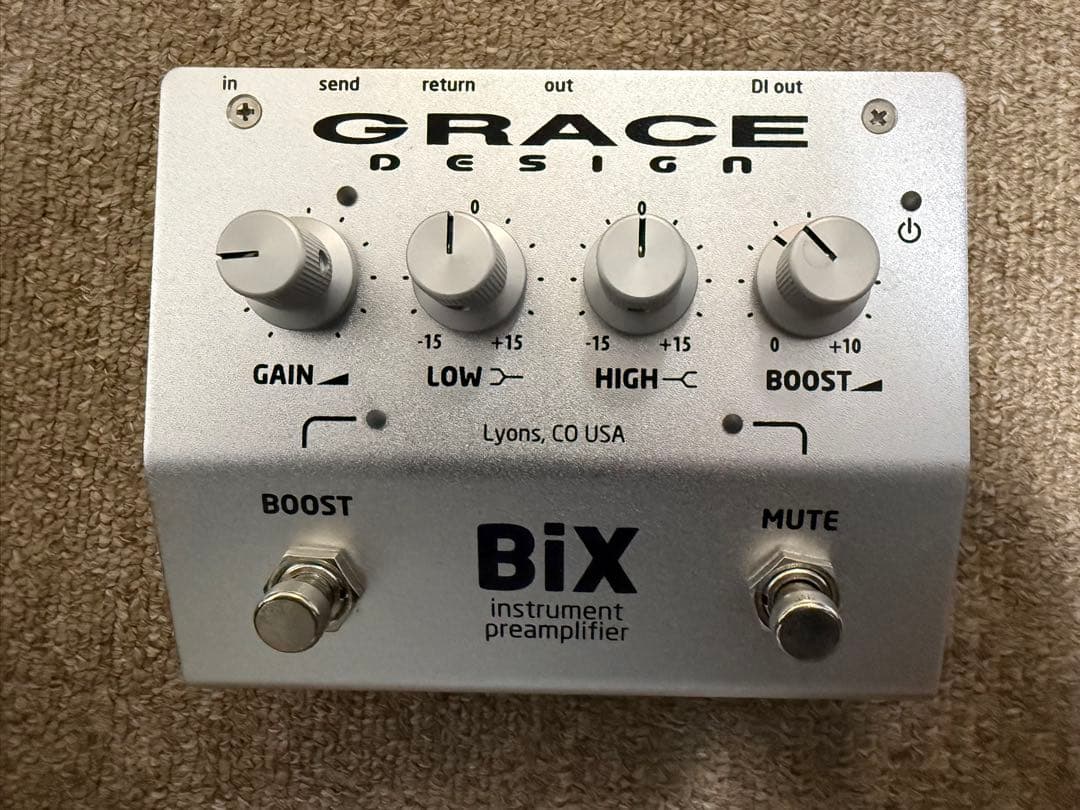 【美品】Grace design BIX 　アコギ用　DI　EQ プリアンプ
