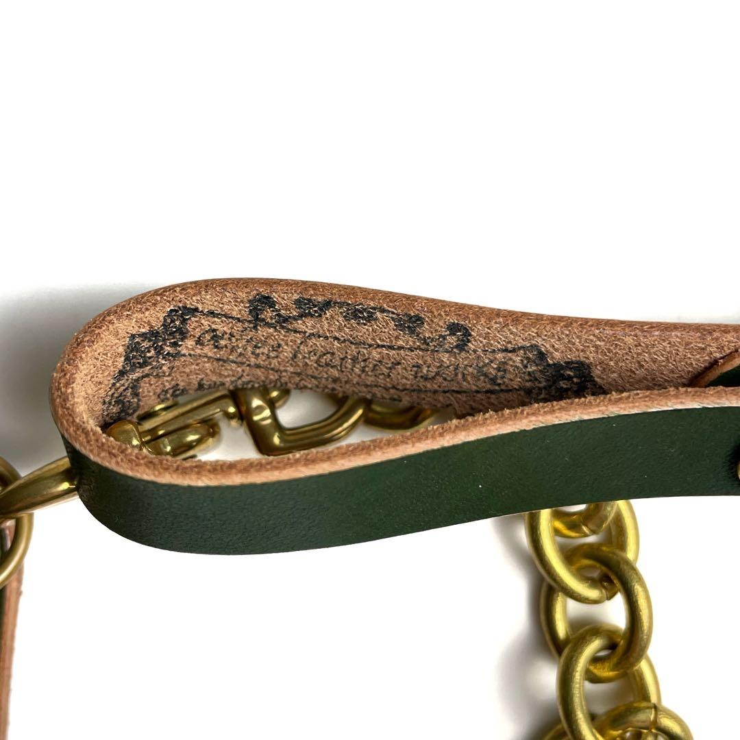 OOLJEE ミドルトラッカーウォレット 2つ折り財布 ウォレットチェーン付き