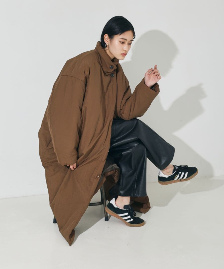 新品NOMINE 3WAYカラー中綿 ブラウン ダウンジャケット ロングコート