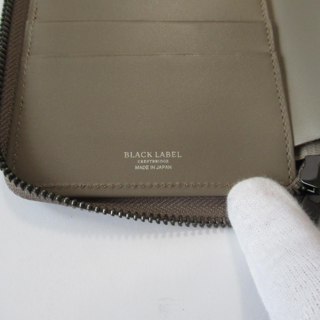 ブラックレーベルクレストブリッジ新品 ラウンドジップウォレット/長財布
