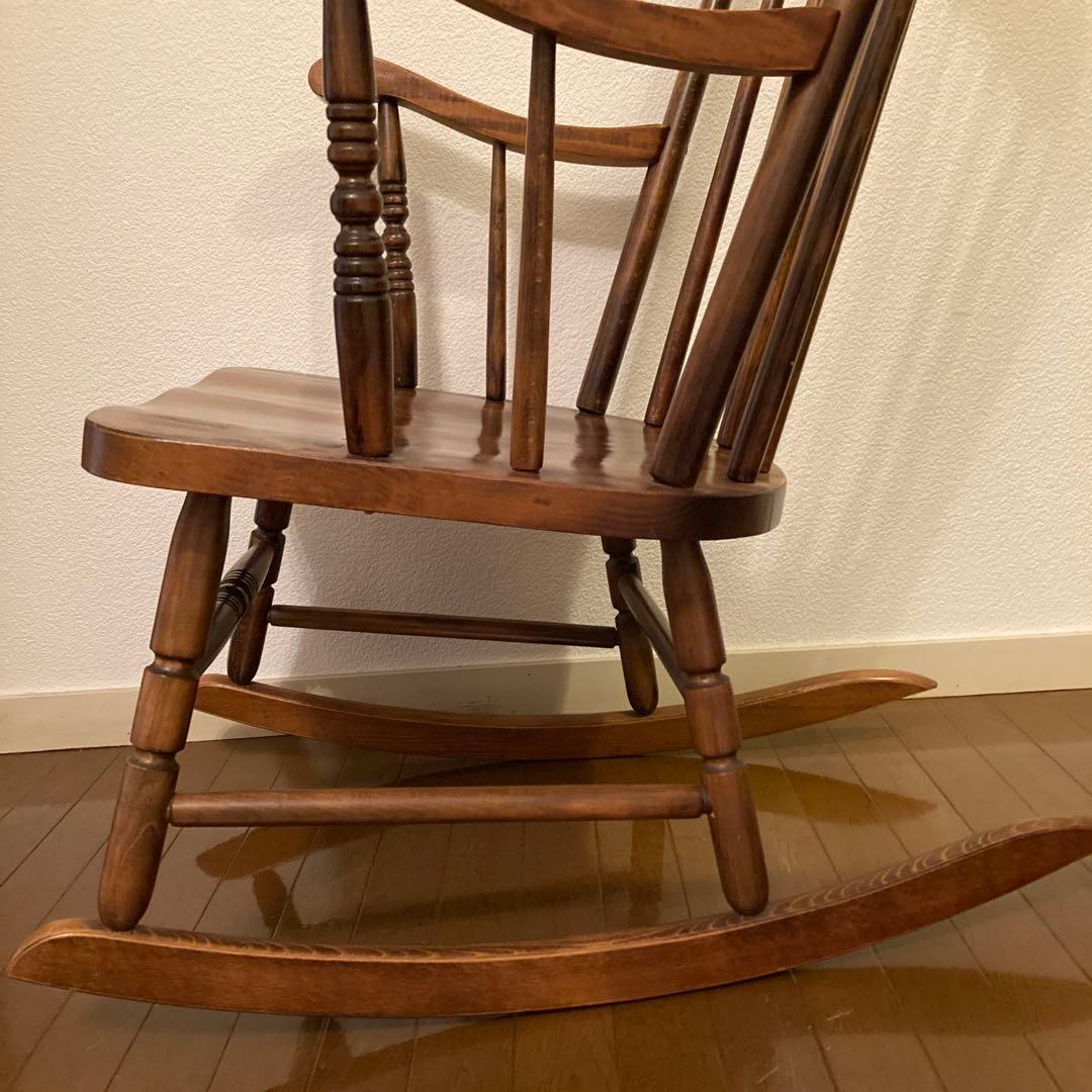 【只今お買い得価格】ロッキングチェア・レトロ・アンティーク木製椅子