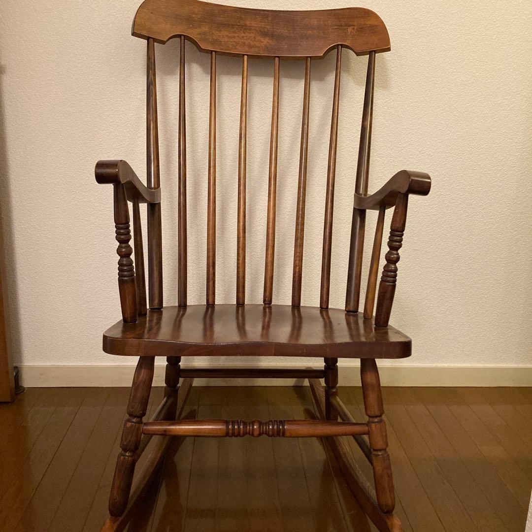 【只今お買い得価格】ロッキングチェア・レトロ・アンティーク木製椅子