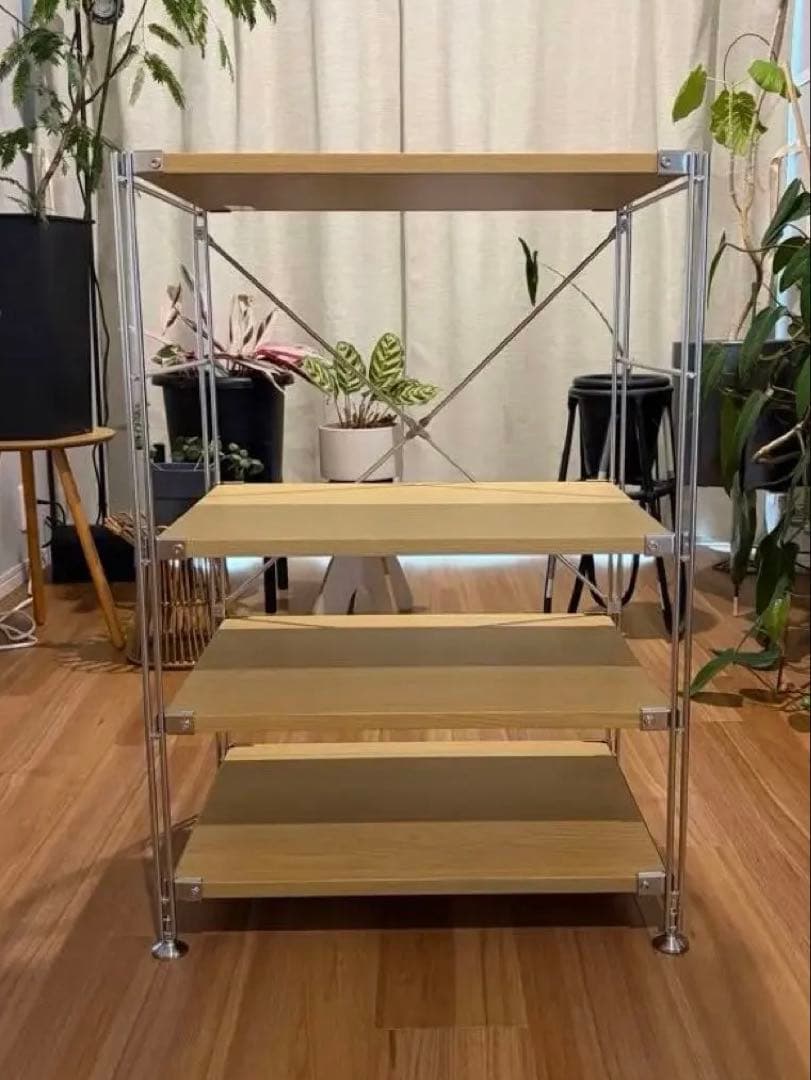 ユニットシェルフ 幅５８×奥行４１×高さ８３ｃｍ 無印良品 オーク