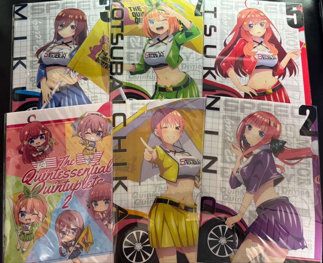 五等分の花嫁　レースクイーン　クリアファイル　全種