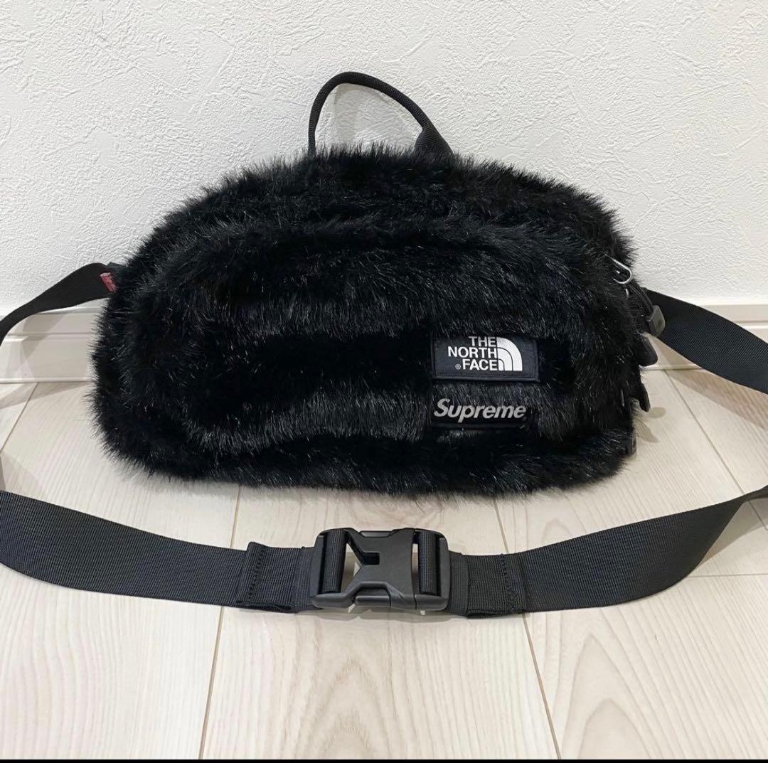 THE NORTH FACE × Supreme ボディバッグ ブラック