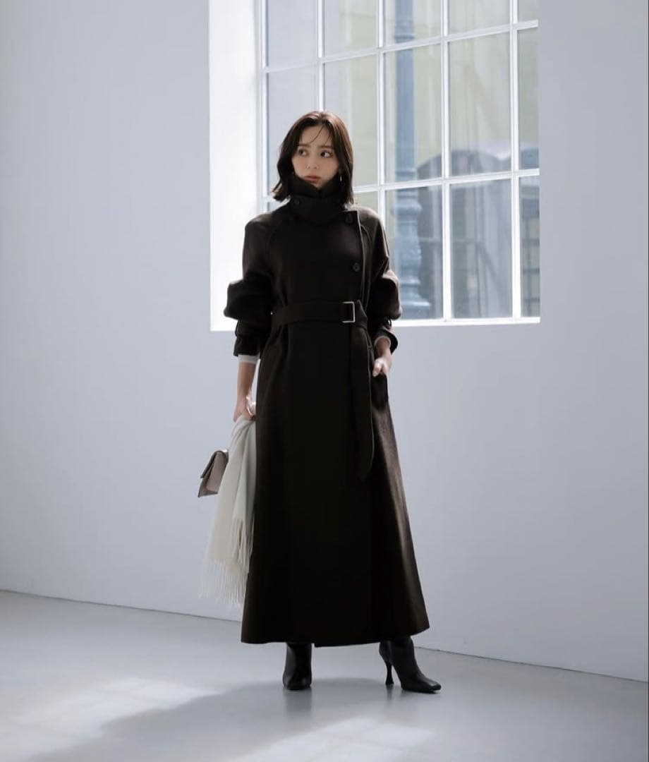 タイムセール⭐︎anuans リバーウールコート2023aw