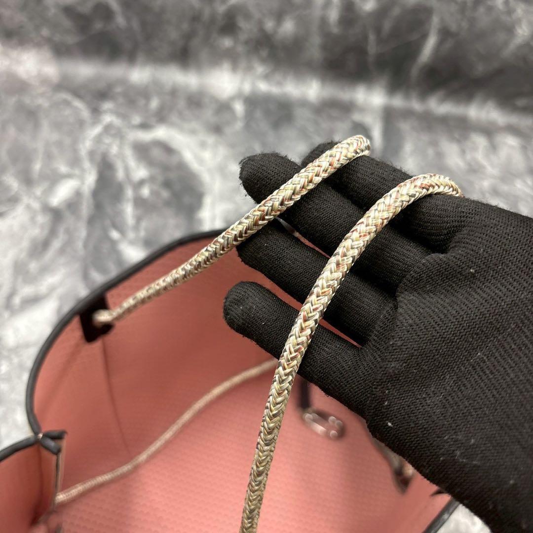 【美品】ステイトオブエスケープ エスケープトート ベージュ×ピンク