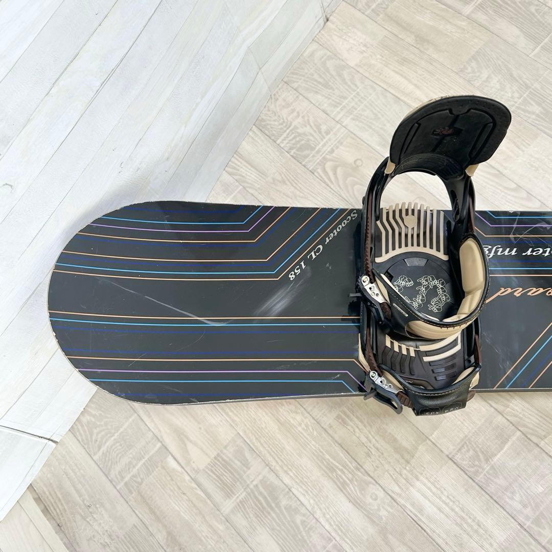 メンズスノーボード　Scooter CL 158㎝、サロモン SPX Pro M