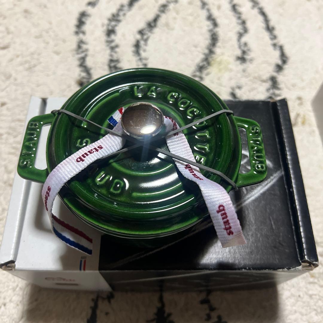 STAUB ラウンドココット バジルグリーン
