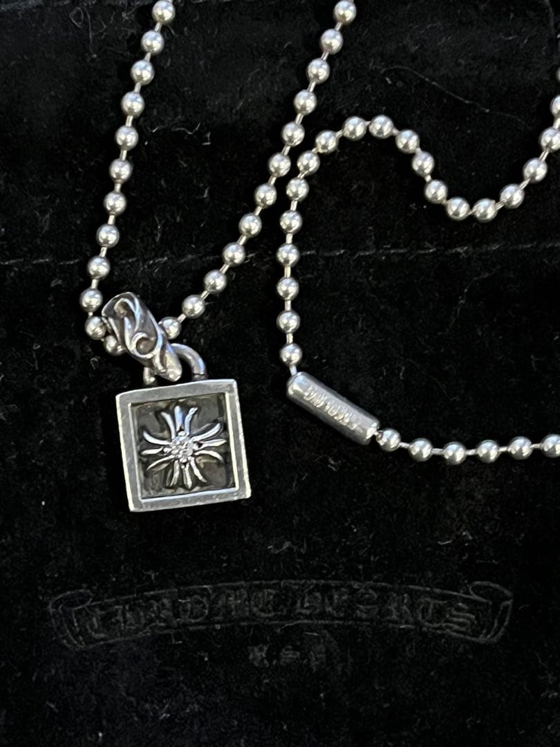 クロムハーツ フレームド CHプラス 1ダイヤ チャーム 925 シルバー