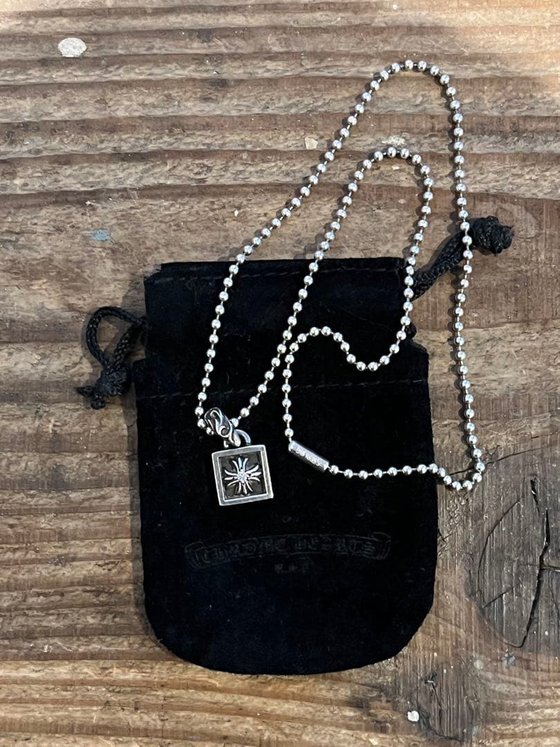 クロムハーツ フレームド CHプラス 1ダイヤ チャーム 925 シルバー