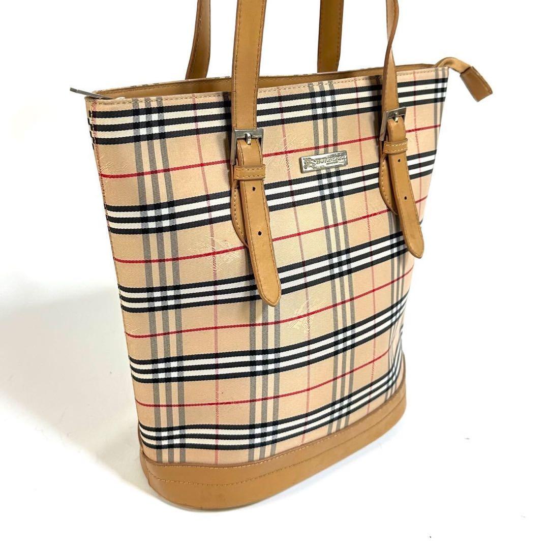 【極美品】BURBERRY ノバチェック トートバッグ ブルーレーベル