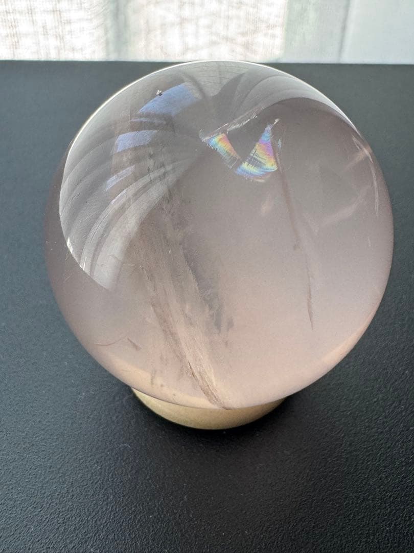 超高品質 ジェミーローズクォーツ スフィア　モザンビーク産