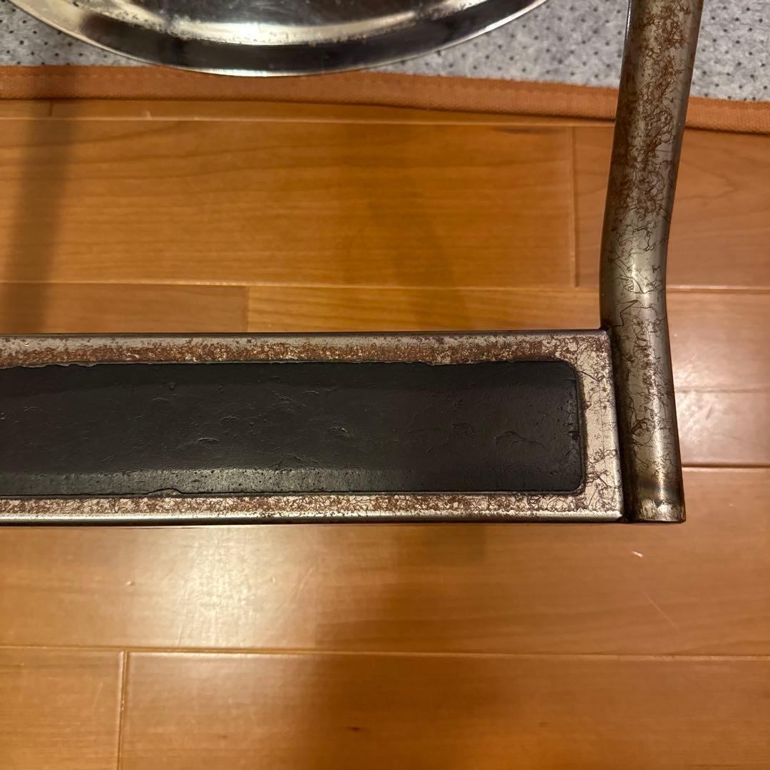 マテリ リベット（キャメル）丸ベース セット椅子