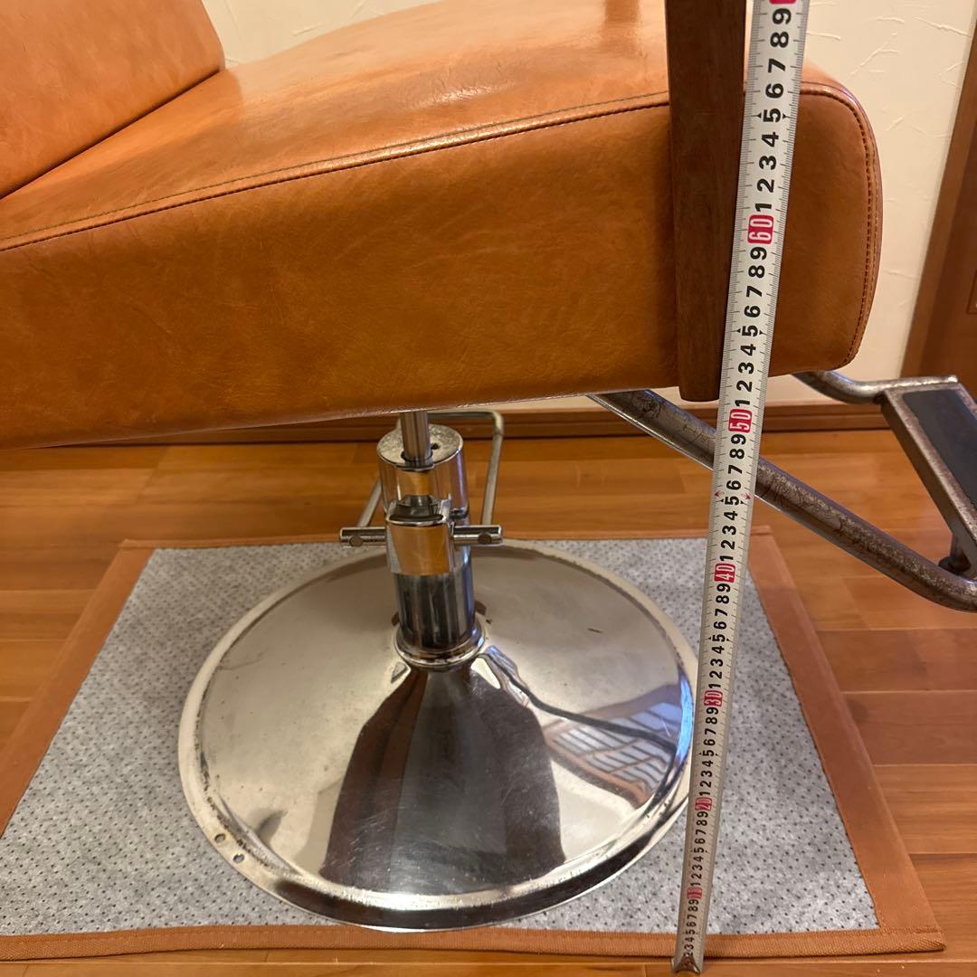 マテリ リベット（キャメル）丸ベース セット椅子