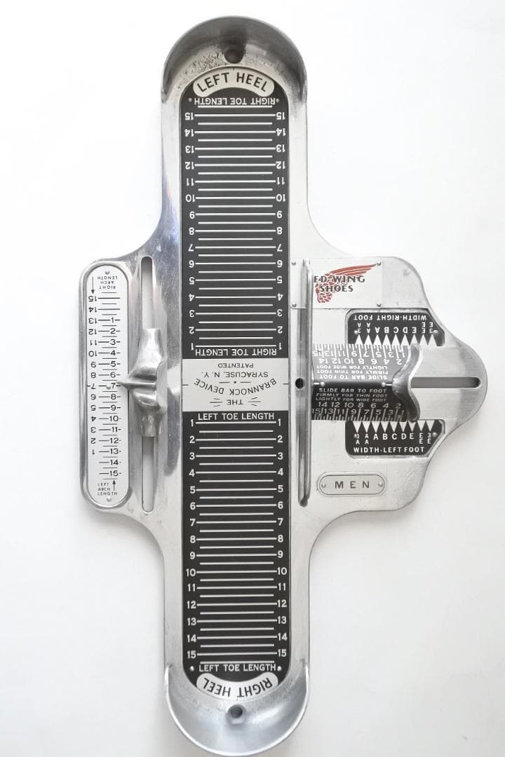 ビンテージ レッドウィング ブランノックデバイス フット スケール 測定器