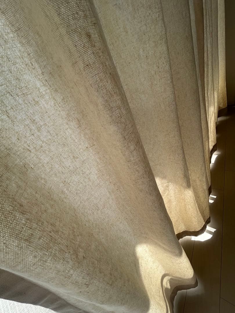 《最終値下げ》momo natural モモナチュラル リネンカーテン　2枚組