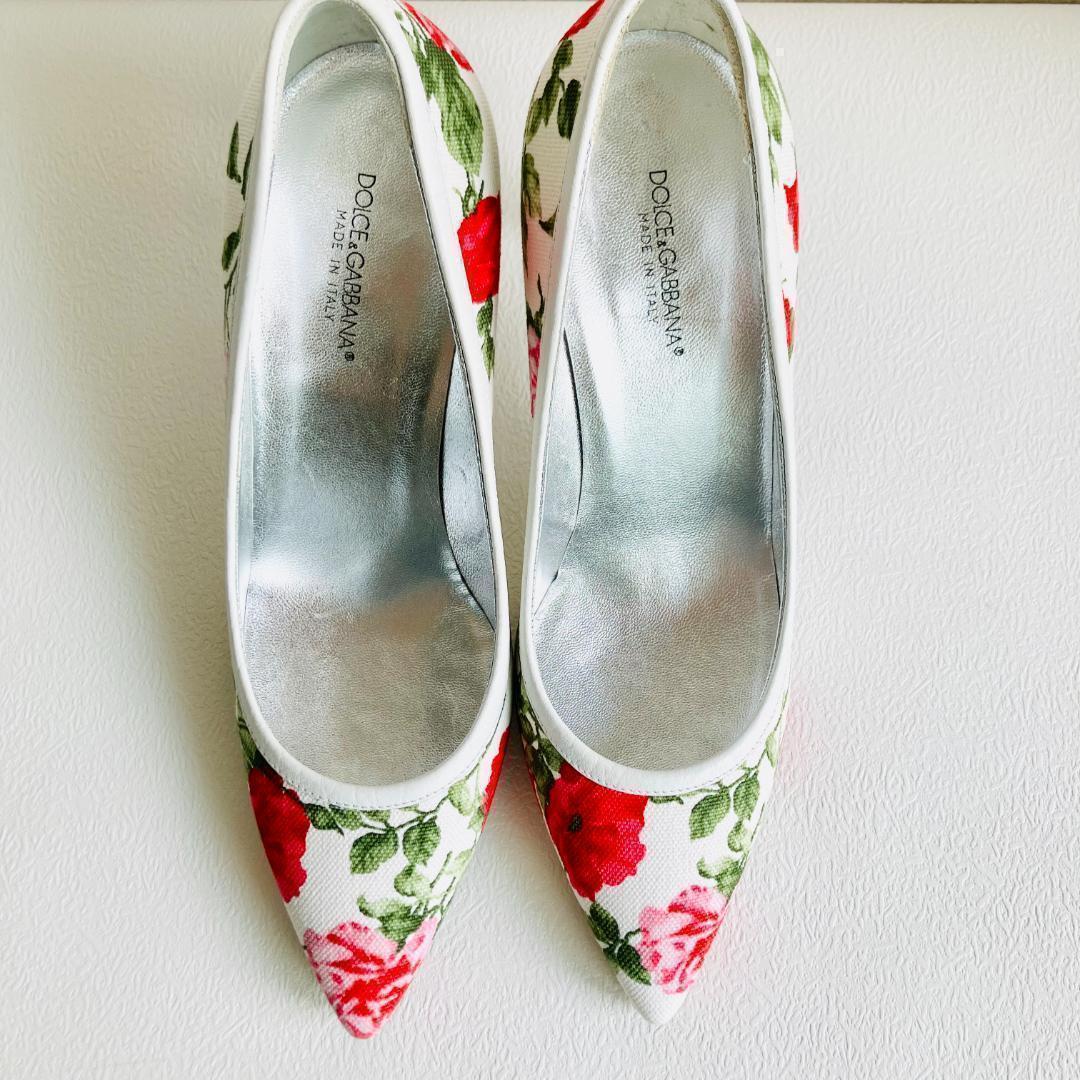 【美品】定価10.34万　ドルチェアンドガッバーナ　イタリア製　フローラルローズ