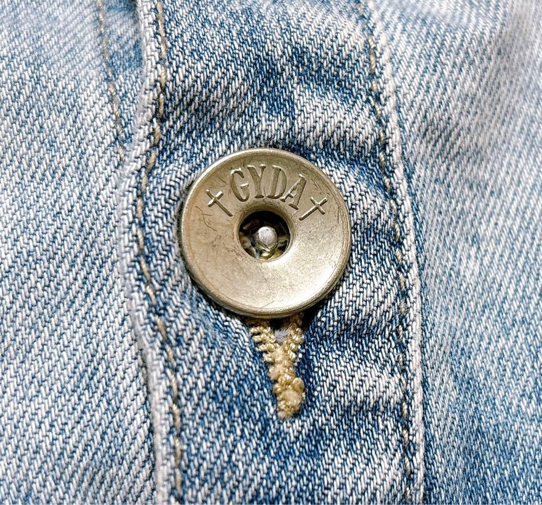 美品◎送料込み◎匿名配送◎ GYDA バックリボン デニムロンパース