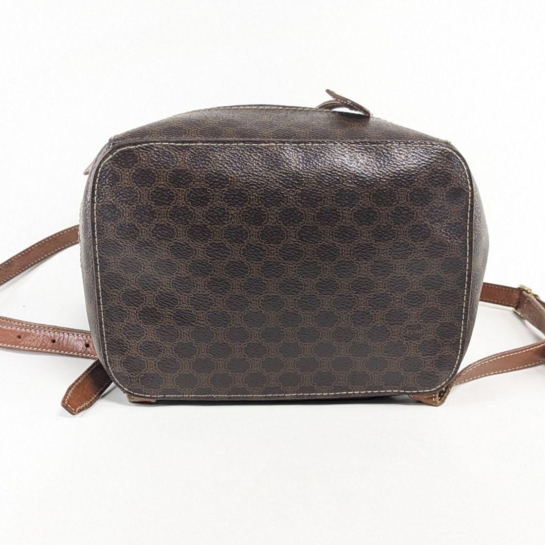 美品　セリーヌ　バックパック　リュック　マカダム　トリオンフ　ライン　PVC