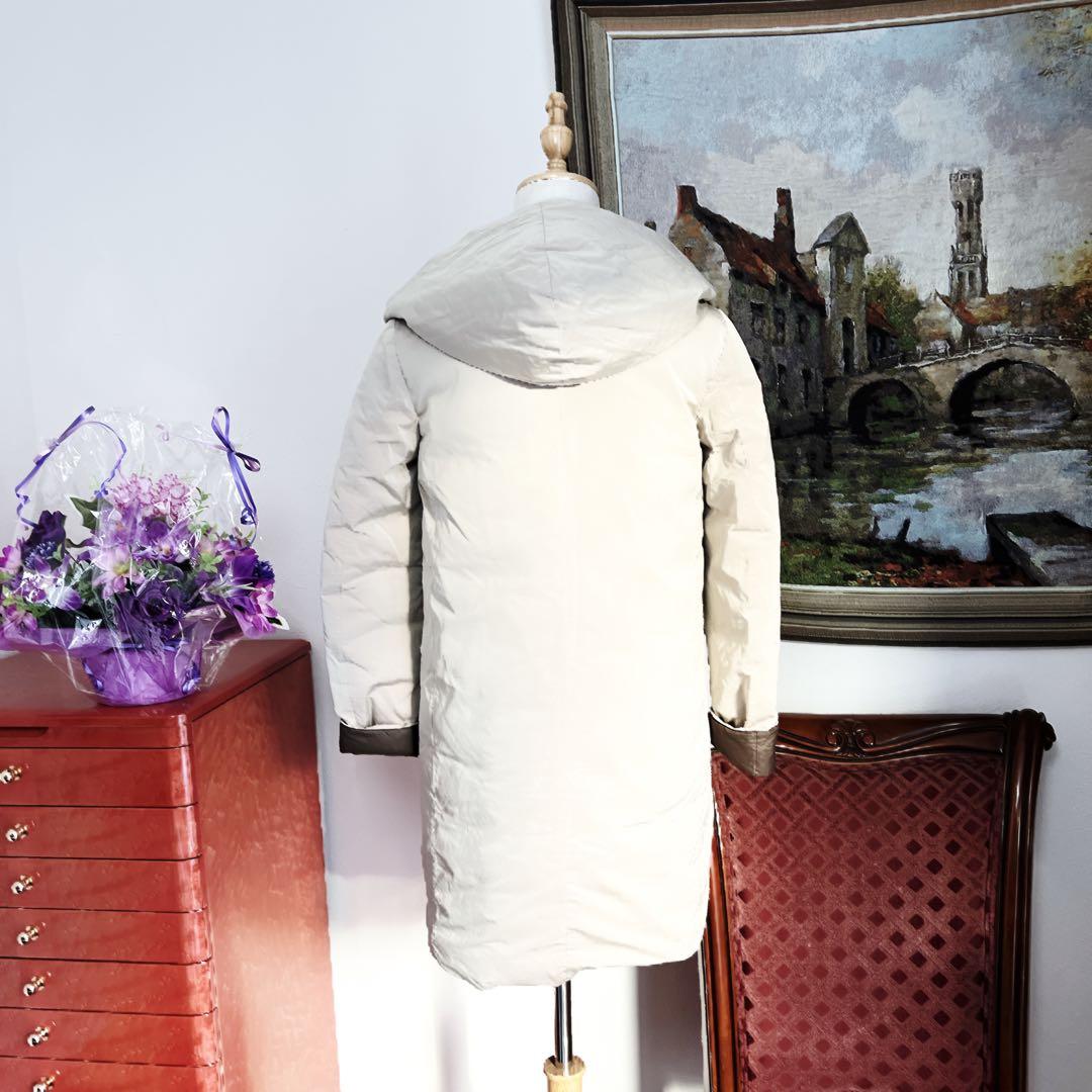 美品　ブルネロクチネリ プレシャスベージュ　ダウン　ジャケット コート ロング