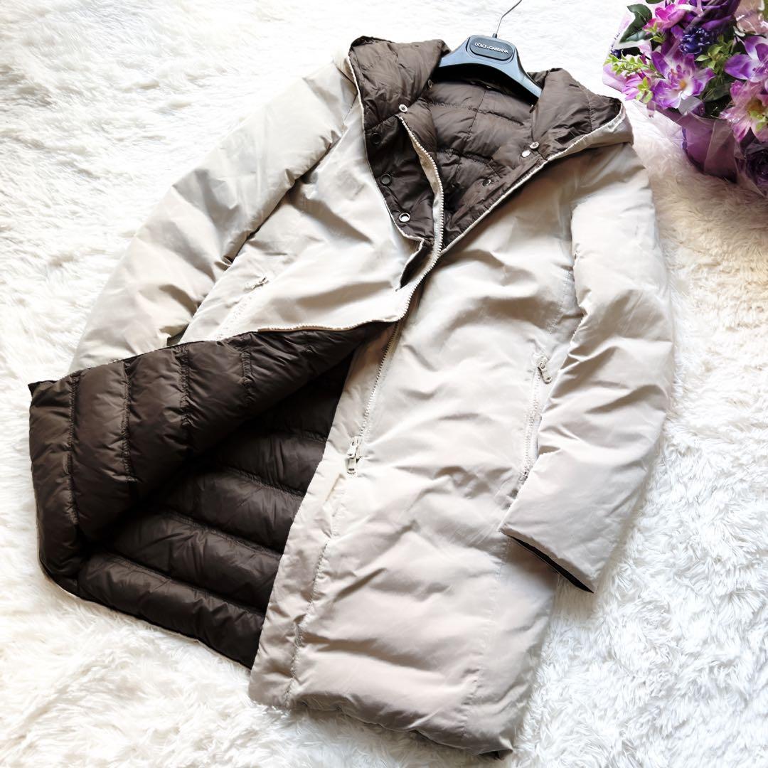 美品　ブルネロクチネリ プレシャスベージュ　ダウン　ジャケット コート ロング