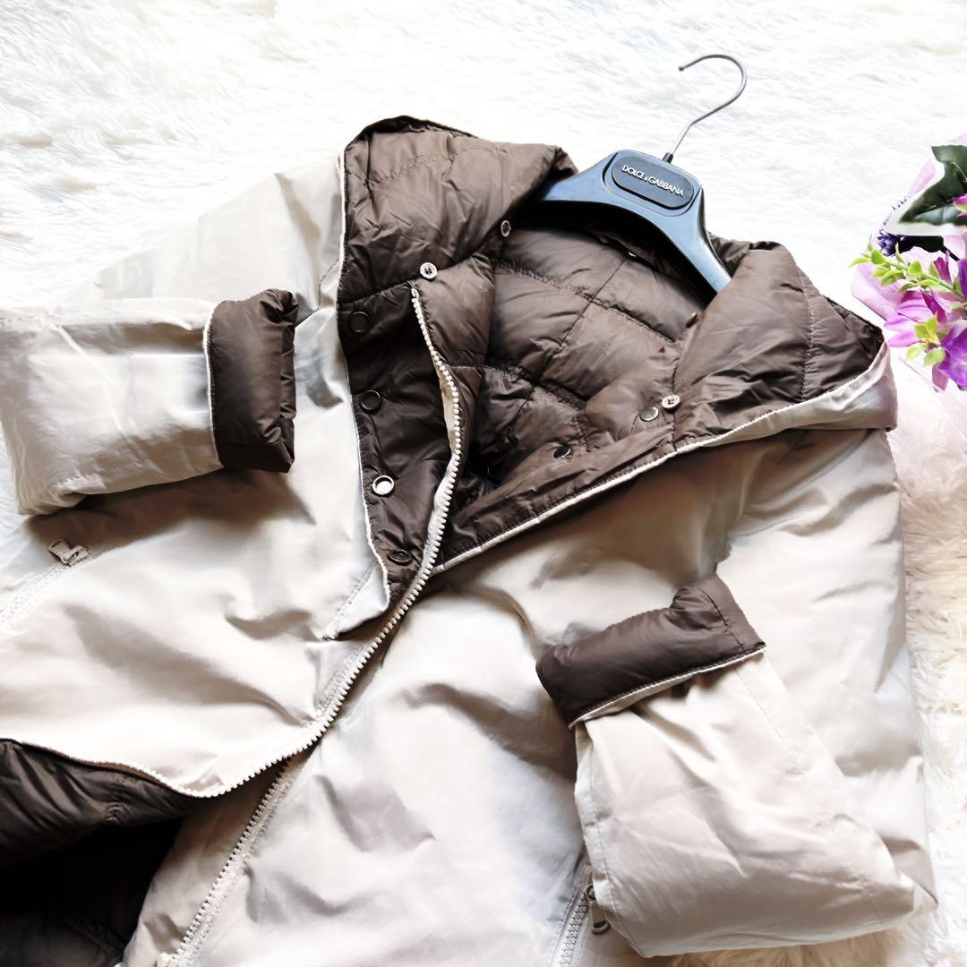 美品　ブルネロクチネリ プレシャスベージュ　ダウン　ジャケット コート ロング