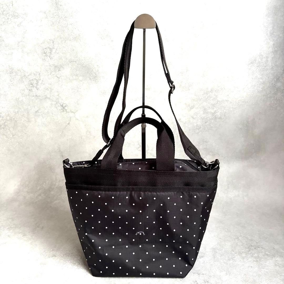 未使用級✨ レスポートサック BUCKET TOTE プティドット トート 黒