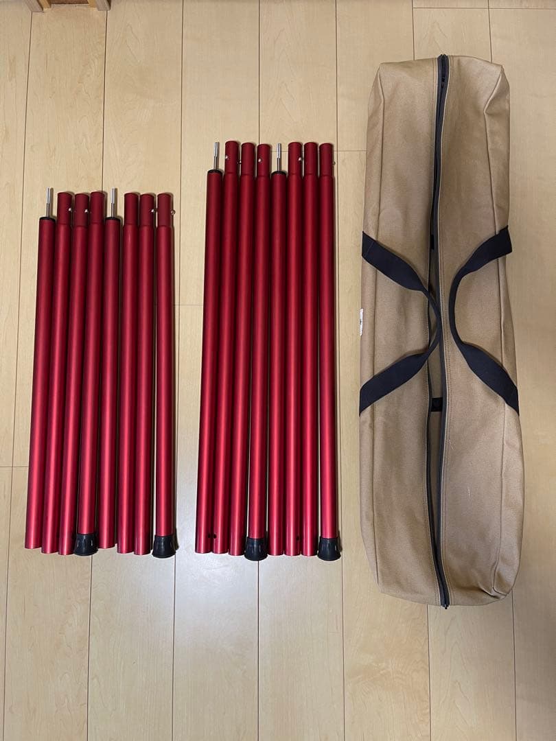 【美品】スノーピーク ポールキャリングケース　ウイングポール　4本セット