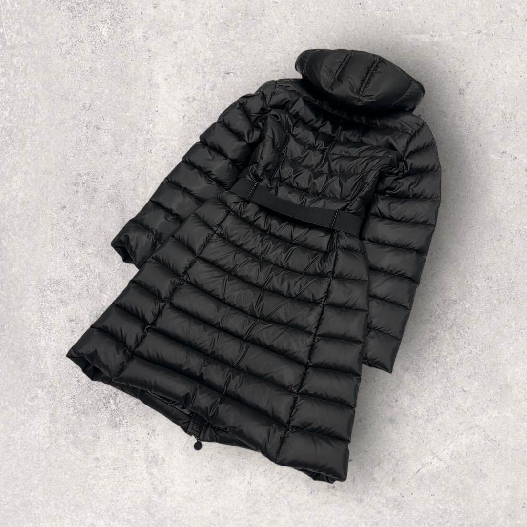 11965【美品・QR鑑定済み】モンクレール　MOKACINE ダウンコート　黒
