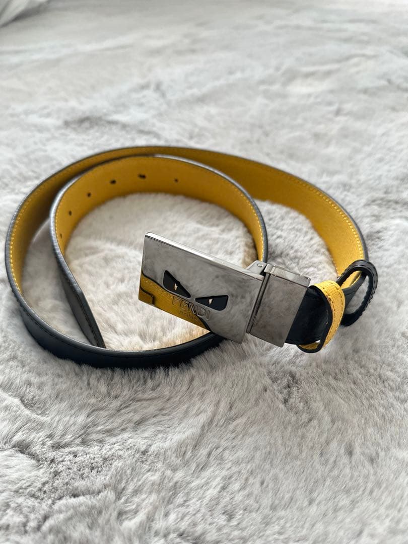 FENDI モンスター　ベルト　リバーシブル　ビジネス　ブランド