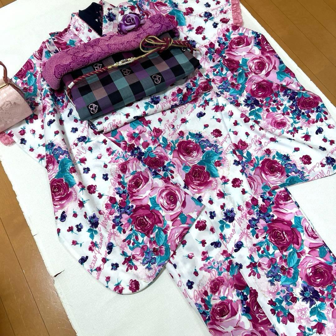 きょんちゃんNo.85 ジュニア　　着物セット　　　メゾピアノ