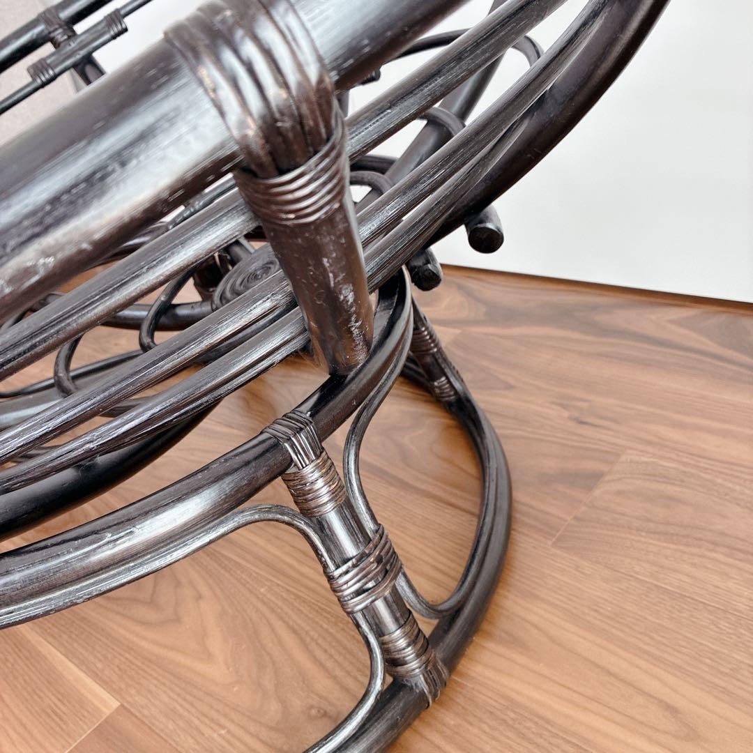 ニトリ リラックスチェア パパサンチェア ラタンチェア【廃盤品/希少カラー】