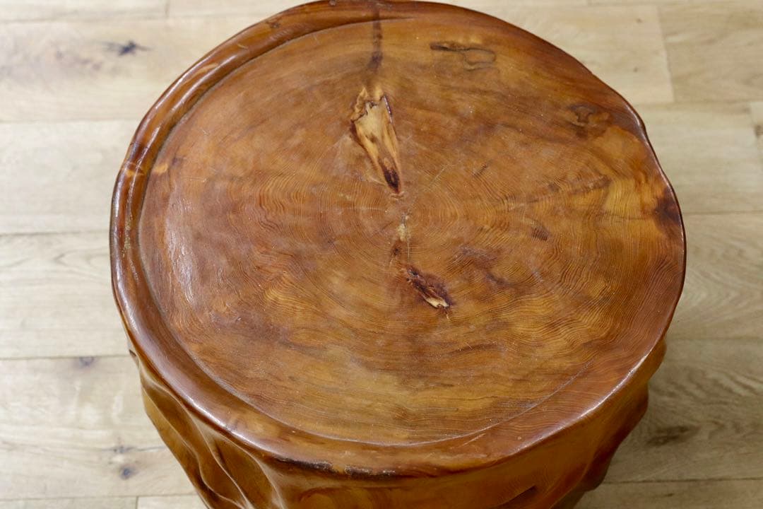 GMHH124A○世界遺産屋久杉 無垢材 スツール 椅子 腰掛け 和家具 工