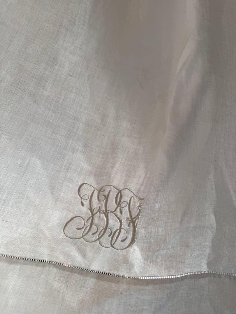 フランスアンティークஐ⋆*モノグラムの透け感が素敵なカーテンஐ⋆*レア❤︎